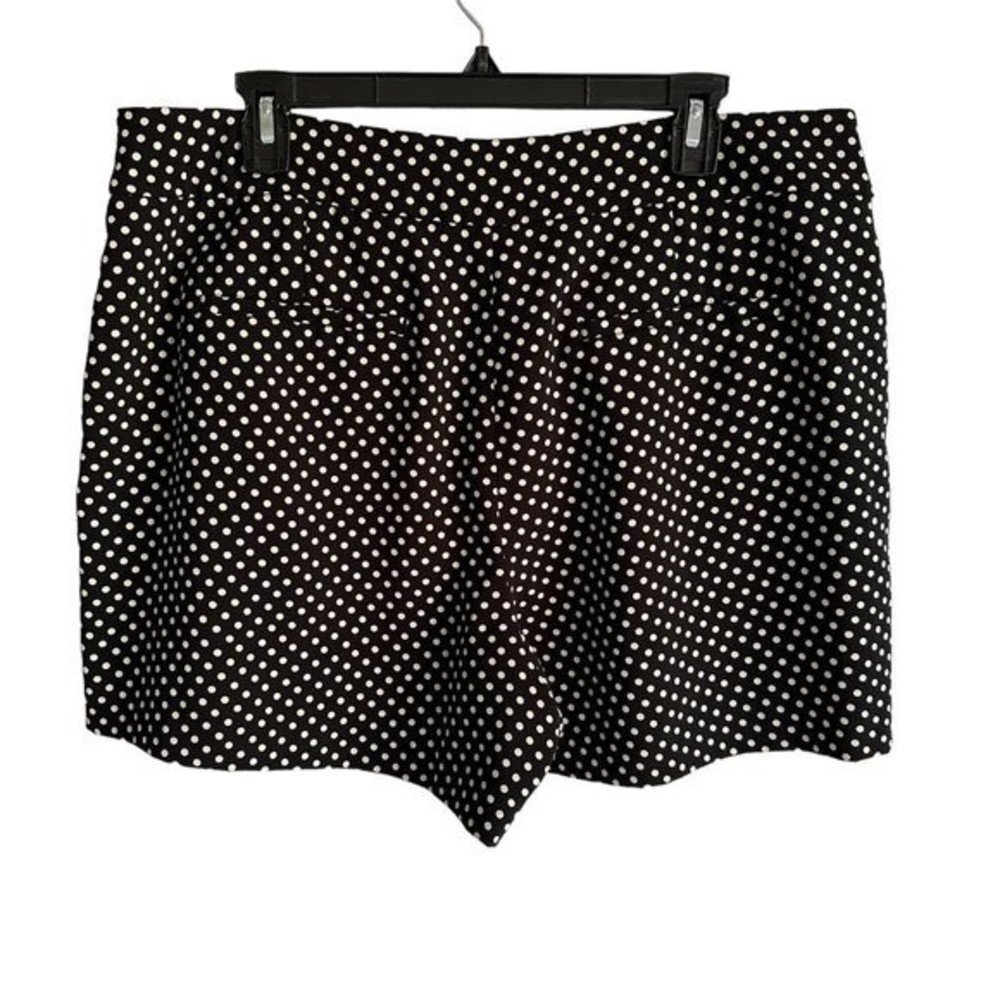 ANN TAYLOR Black Polka‎ Dot Ladies Casual Dress Shorts, 14 - Picture 2 of 7